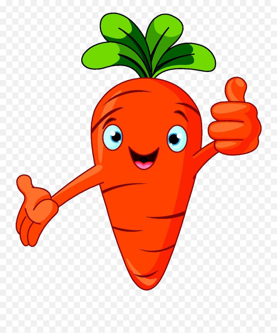 Vegetable Cartoon Carrot Clip Art - Animated Vegetable Clipart Emoji,Carrot Clipart