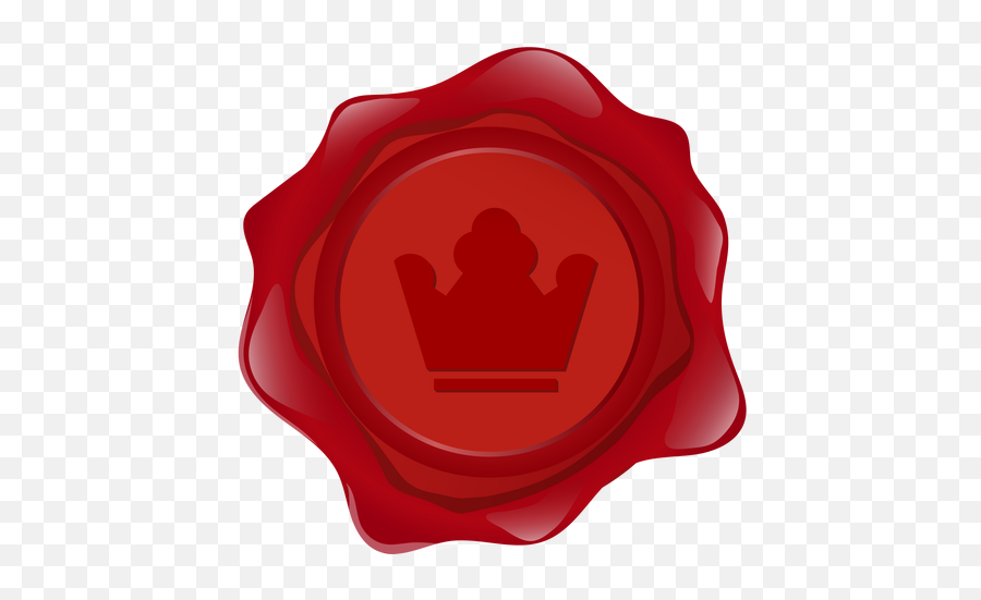 Seal Wax Crown Illustration - Transparent Png U0026 Svg Vector File Crown Emoji,Red Crown Logos