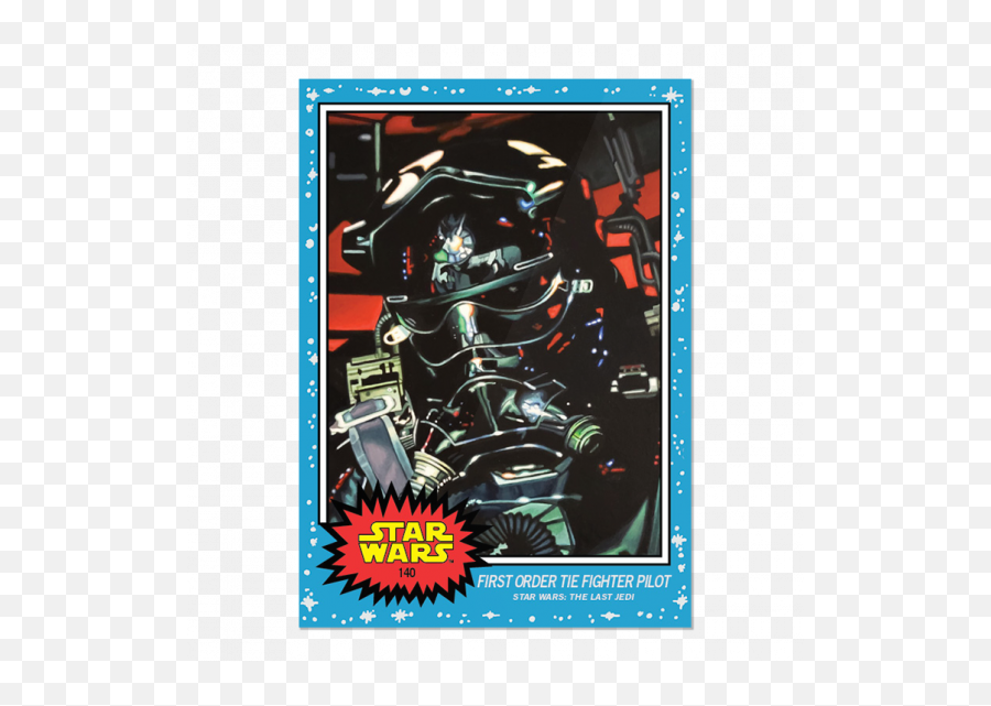Topps Star Wars Living Set Card 140 - First Order Tie Fighter Pilot Print Run 1319 Topps Star Wars Clone Emoji,Tie Fighter Png