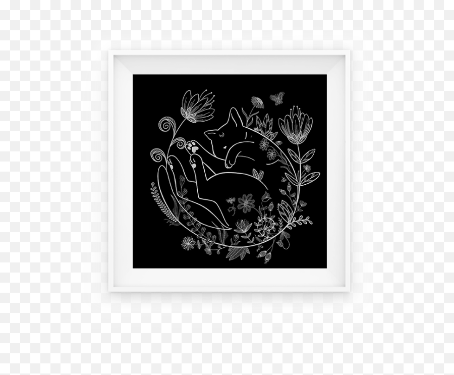 Illustration Billie Eilish Bad Guy Bettina Gohrbandt - Cat Flower Line Art Emoji,Cat Lineart Transparent
