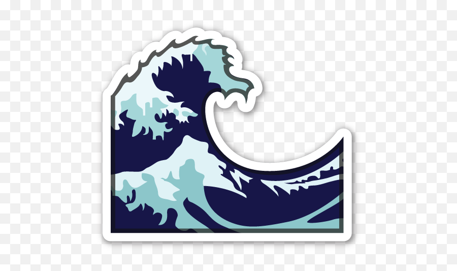 Download Emoji Sound Loudspeaker Wave Clip Art - Wave Emoji Iphone Wave Emoji,Wave Transparent Background