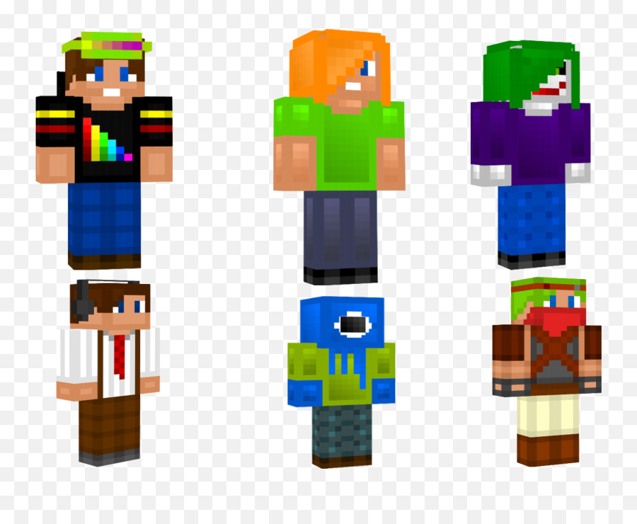Clipart Of Best Minecraft Skins Free Image - Minecraft Clipart Emoji,Minecraft Clipart