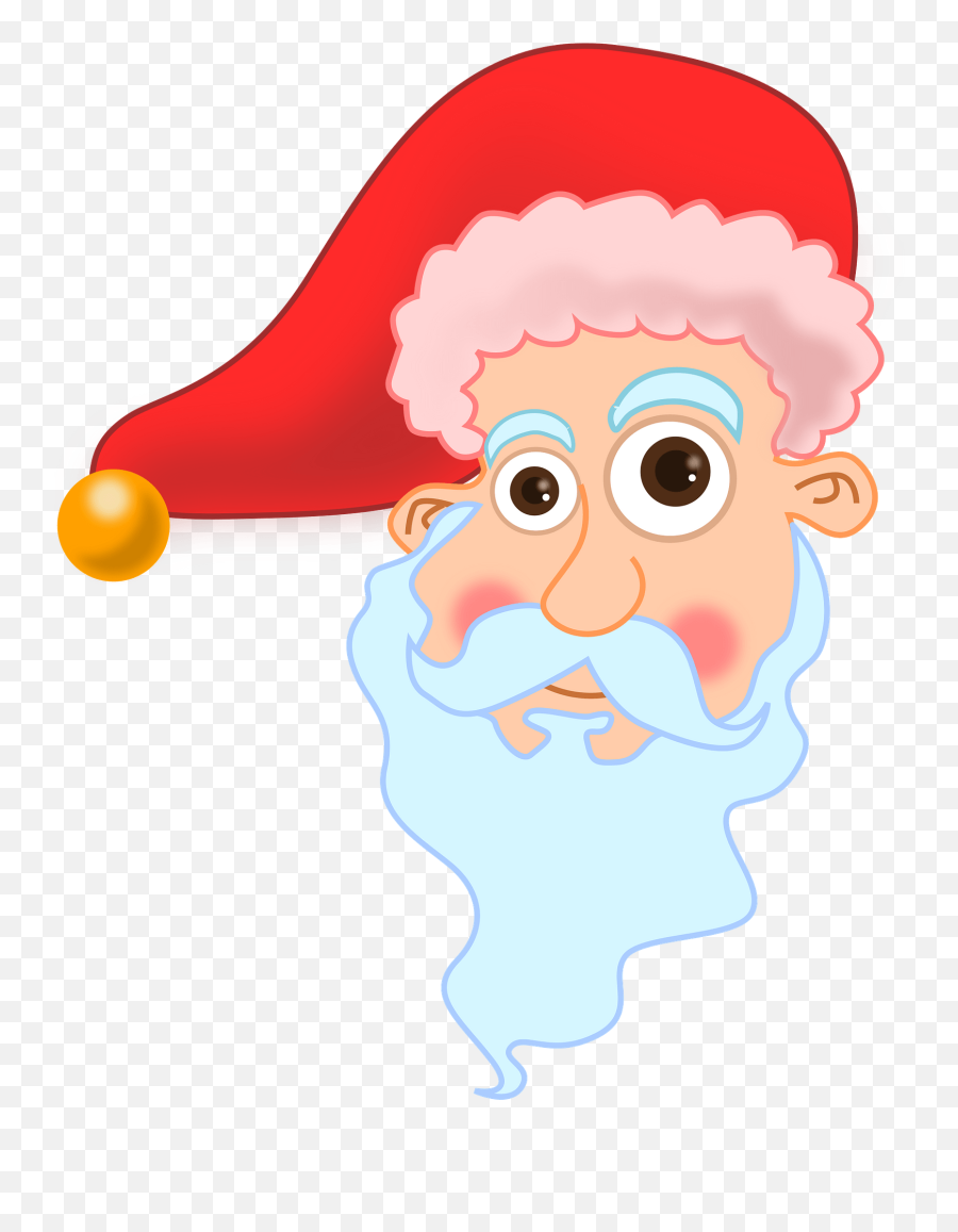 Santa Head Clipart Emoji,Santa Head Clipart