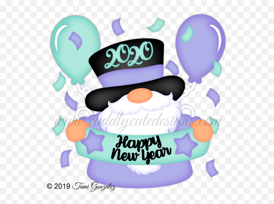 New Year Gnome - Gnome New Year Painting Emoji,Gnome Clipart
