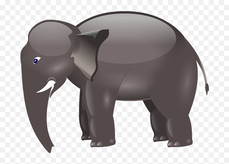 Indian Elephant African Elephant Elephants Cartoon Clip Art Emoji,Indian Elephant Clipart