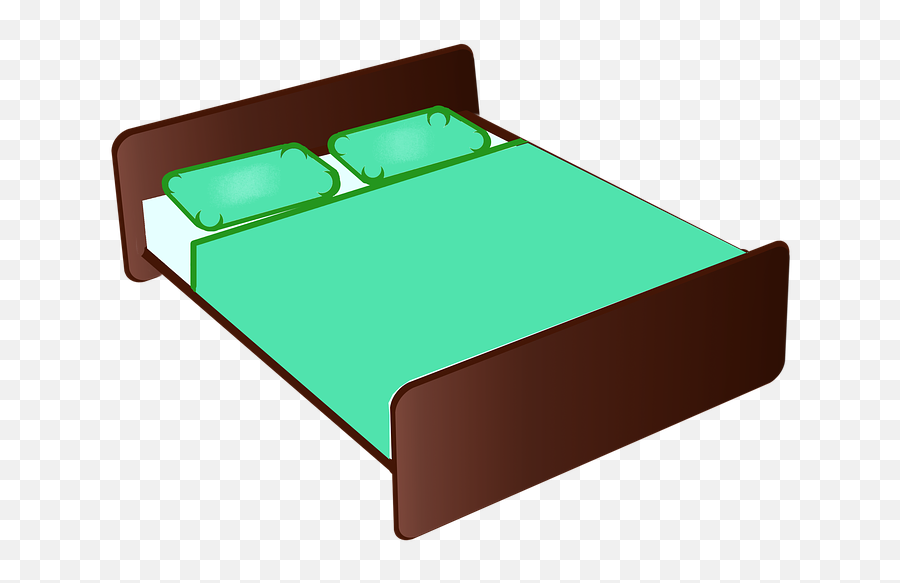 Bed Bedroom Furniture Night Rest - Cartoon Full Size Bed Emoji,Bedroom Clipart