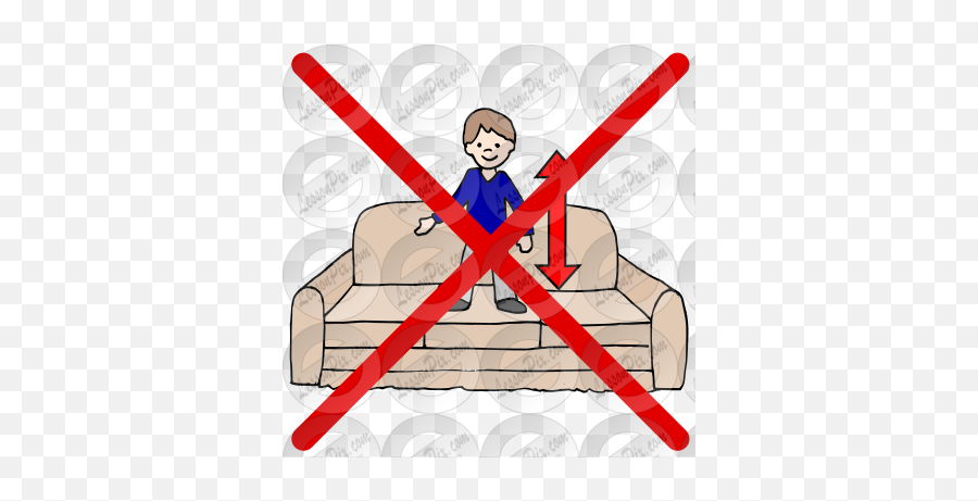 Jumping - No Jumping On Couch Clipart Emoji,Couch Clipart