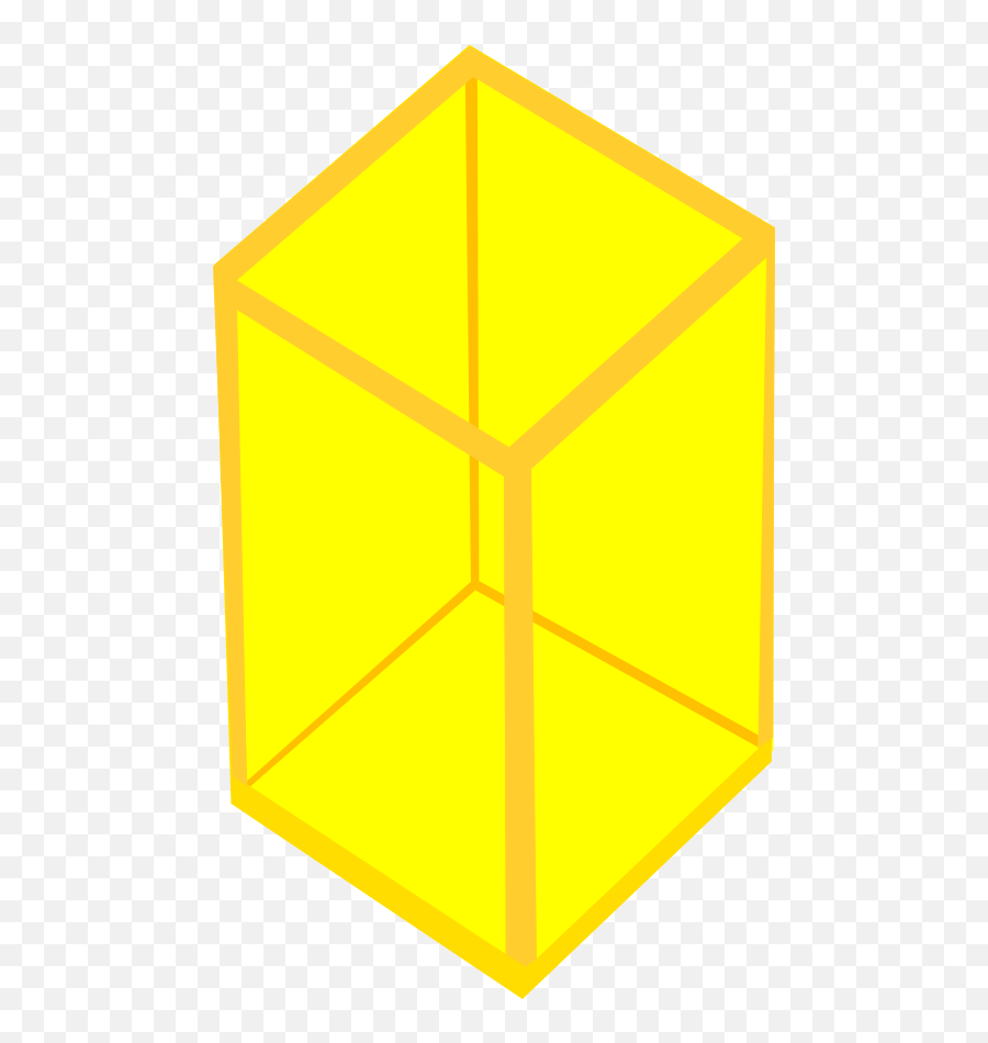 Yellow Transparent Cube Clipart - Language Emoji,Cube Clipart
