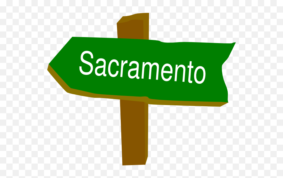Sacramento Signpost Clip Art At Clkercom - Vector Clip Art Sacramento Clipart Emoji,California Clipart