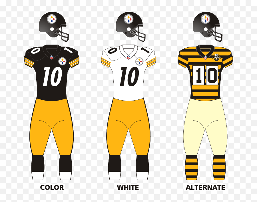 Uniforms Of The Pittsburgh Steelers - Pittsburgh Steelers Home Jersey Emoji,Pittsburgh Steelers Logo