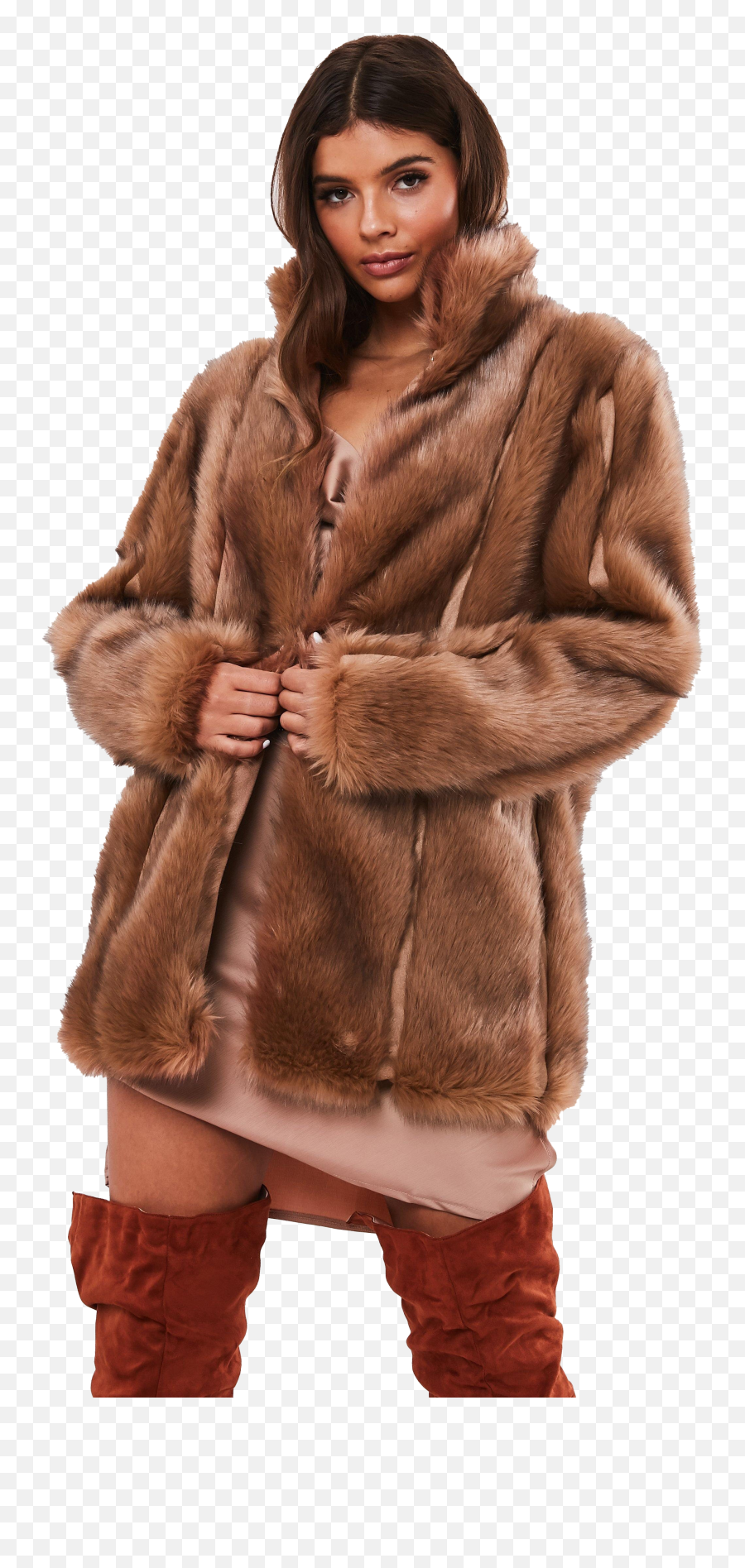 Fur Coat Png Transparent Images - Fox Fur Jacket Light Brown Emoji,Fur Png