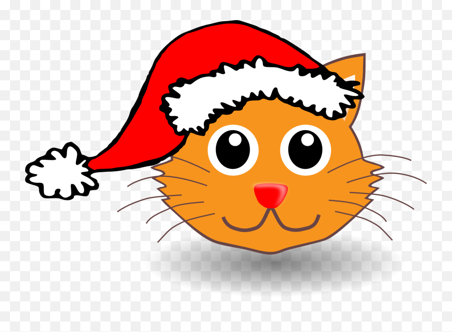 Free Christmas Cat Clipart Download - Cat Clipart Christmas Emoji,Cat Clipart