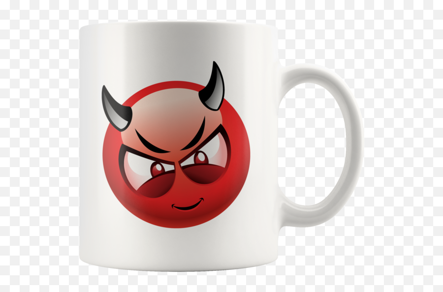 Download Devil Emoji Coffee Mug - Emoji Devil Face Sad Png Devil Smiley Png,Devil Emoji Transparent