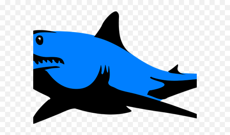 Download Hd Mako Shark Clipart - Pumpkin Carving Stencils Blue Emoji,Shark Clipart Black And White