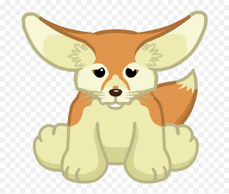 Dog Cartoon Clear Background - Webkinz Fennec Fox Emoji,Fox Transparent Background