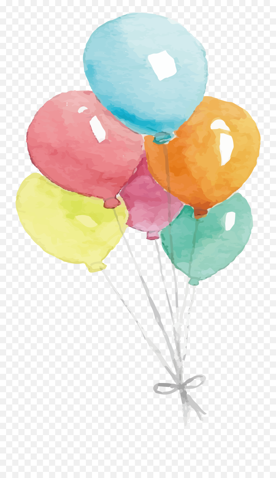 Clipart Balloon Watercolour Clipart - Balloon Watercolor Emoji,Watercolor Background Png