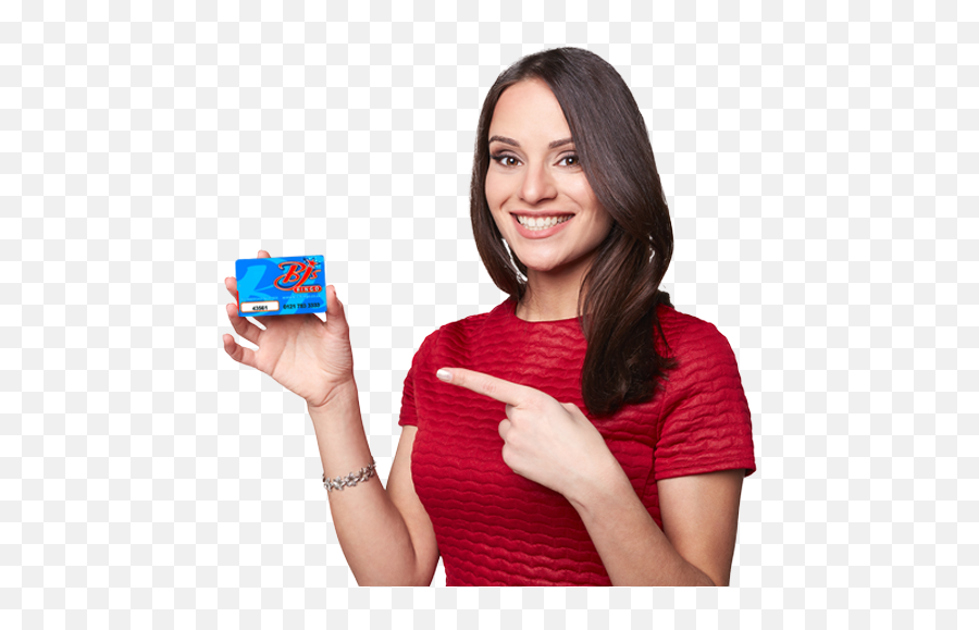 Download Woman With Card - Girl With Credit Card Png Full Woman Holding Card Png Emoji,Credit Card Png