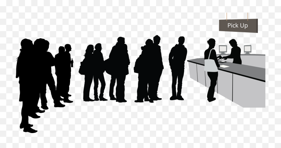 Long Waiting Line Students Png Image - Waiting In Line Png Emoji,Line Clipart