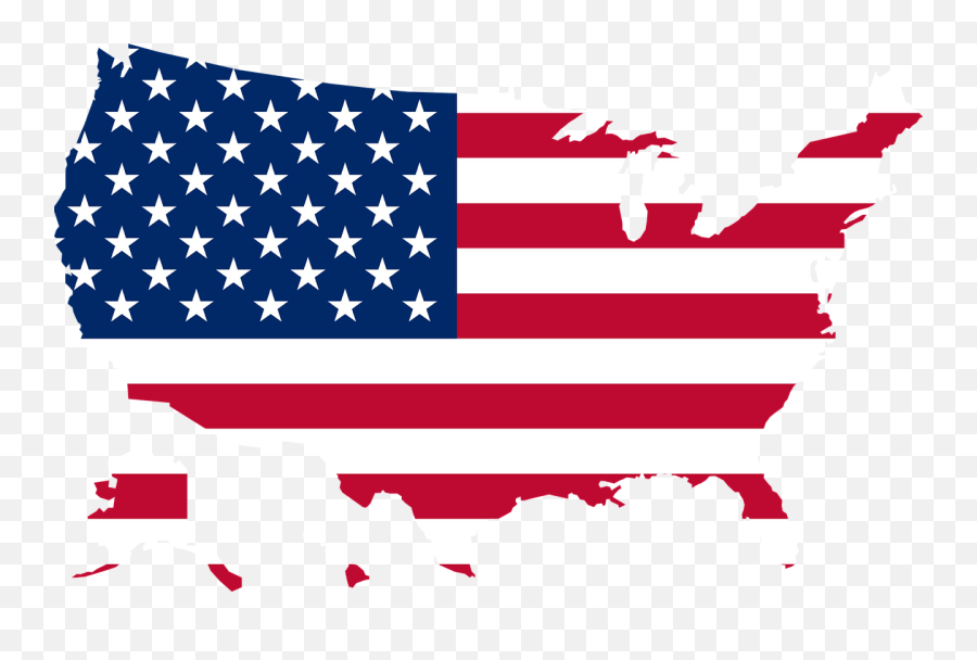 America United States Map Flag Us - Usa Flag Map Png Usa Flag Map Emoji,United States Map Clipart