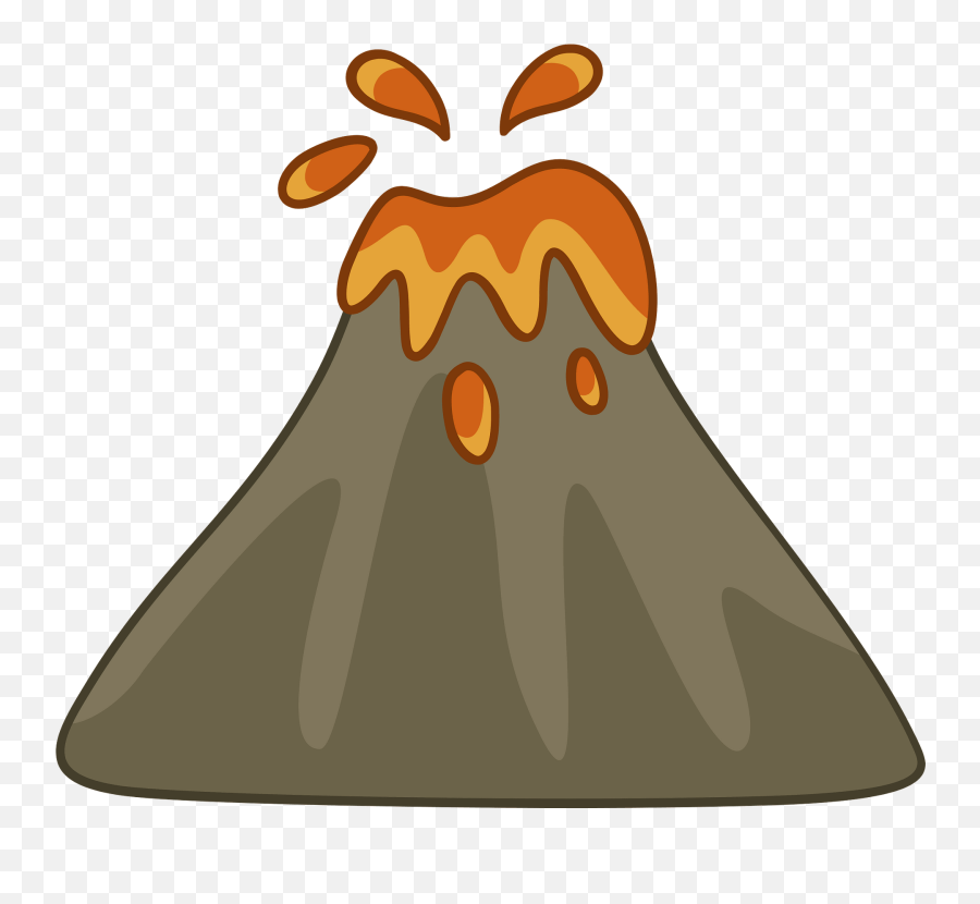 Volcano Clipart - Volcano Clipart Png Emoji,Volcano Clipart