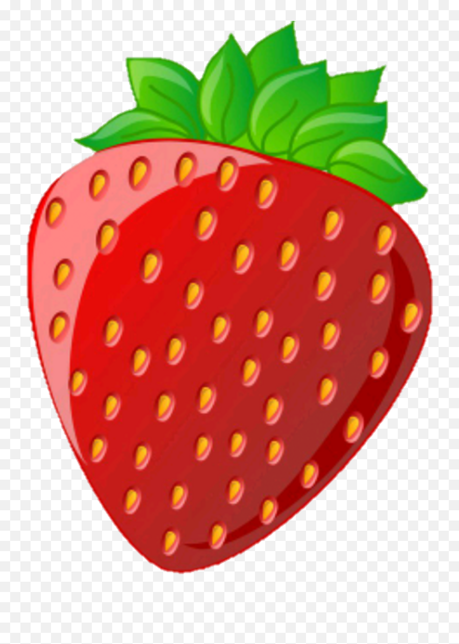 Download Hd Fresa Sticker - Clipart Images Of Strawberry Emoji,Sticker Clipart