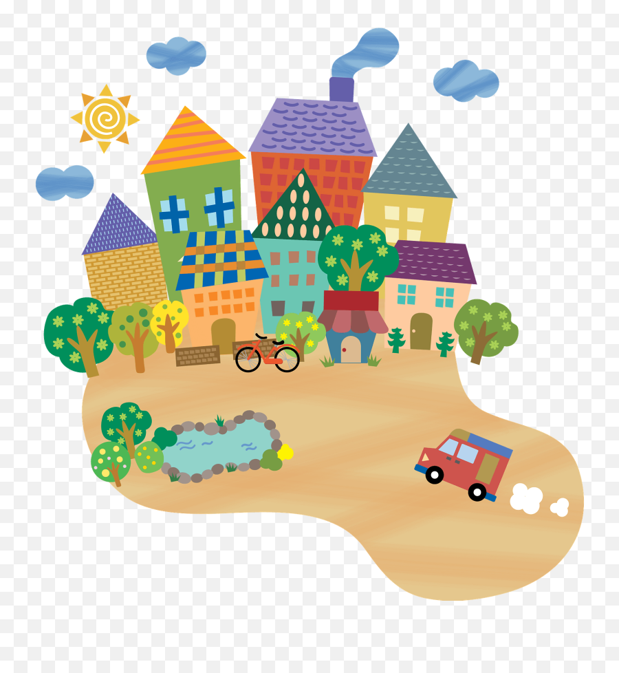 Cityscape And Car Clipart Free Download Transparent Png Emoji,Cityscape Clipart