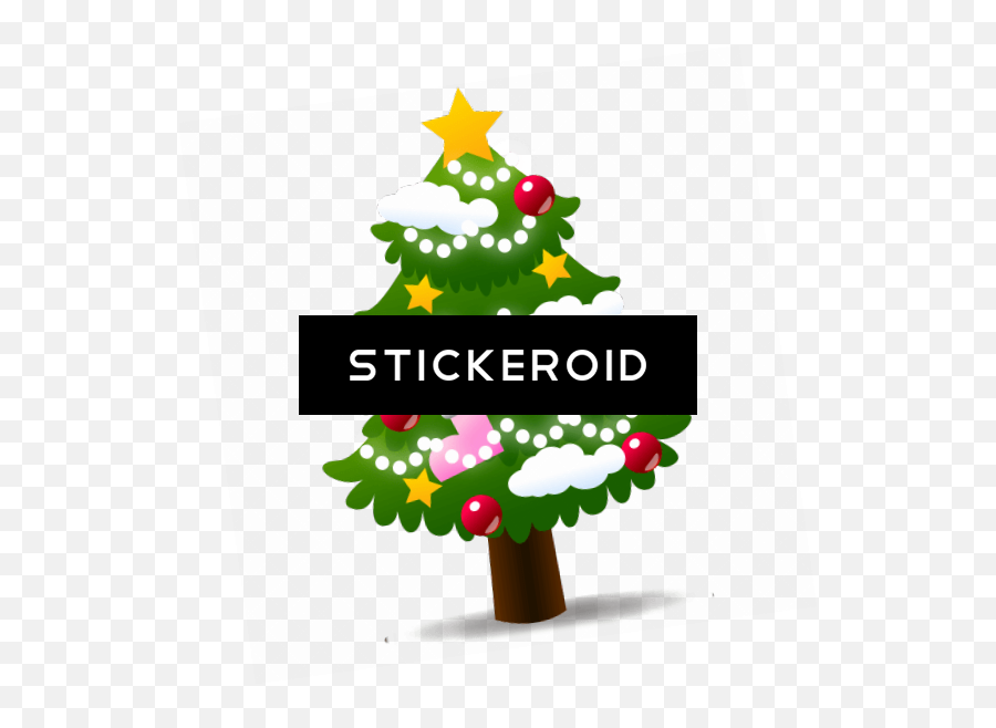 Download Hd Large Xmas Tree Emoji Transparent Png Image,Christmas Emoji Png