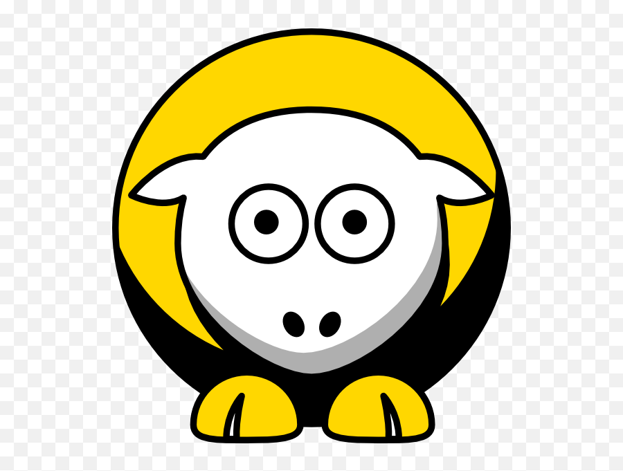 Sheep - Iowa Hawkeyes Team Colors College Football Clip Emoji,Iowa Hawkeyes Football Logo