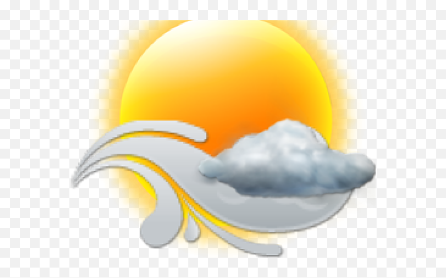 Sunny Clipart Windy - Illustration Transparent Cartoon Sunny And Windy Emoji,Sunny Clipart