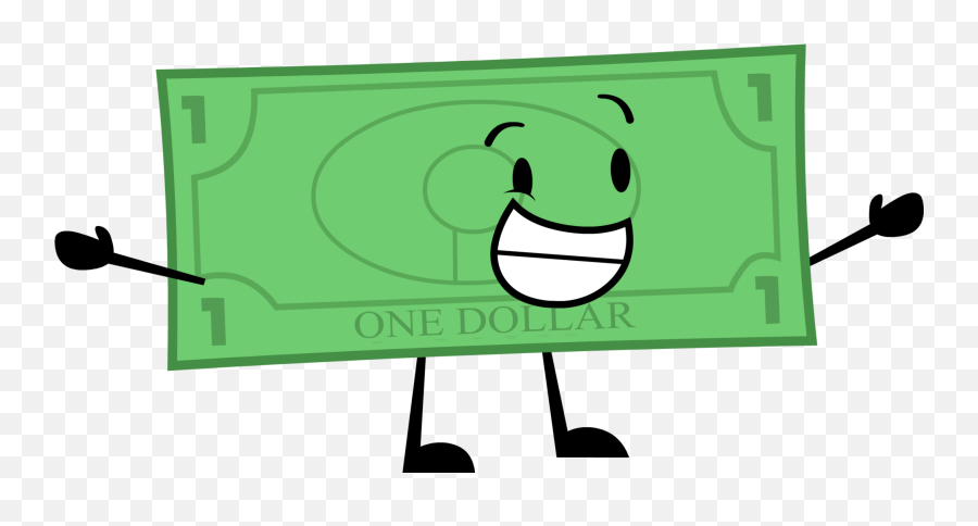 One Dollar Bill Png - Object Invasion New Dollar Emoji,Dollar Bill Clipart
