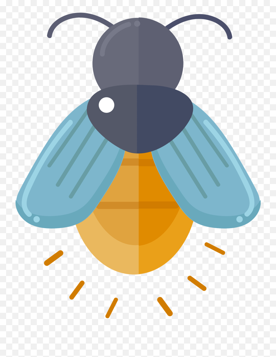 Firefly Clipart - Bee Emoji,Firefly Clipart