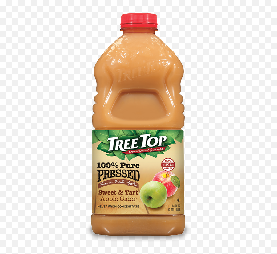 Pure Pressed Sweet And Tart Apple Cider Bottle - Tree Top Apple Crisp Juice Emoji,Original Apple Logo
