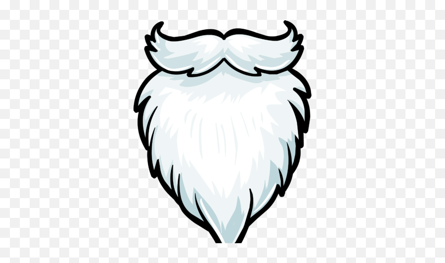 White Fuzzy Beard - Club Penguin Beard Emoji,Beard Png