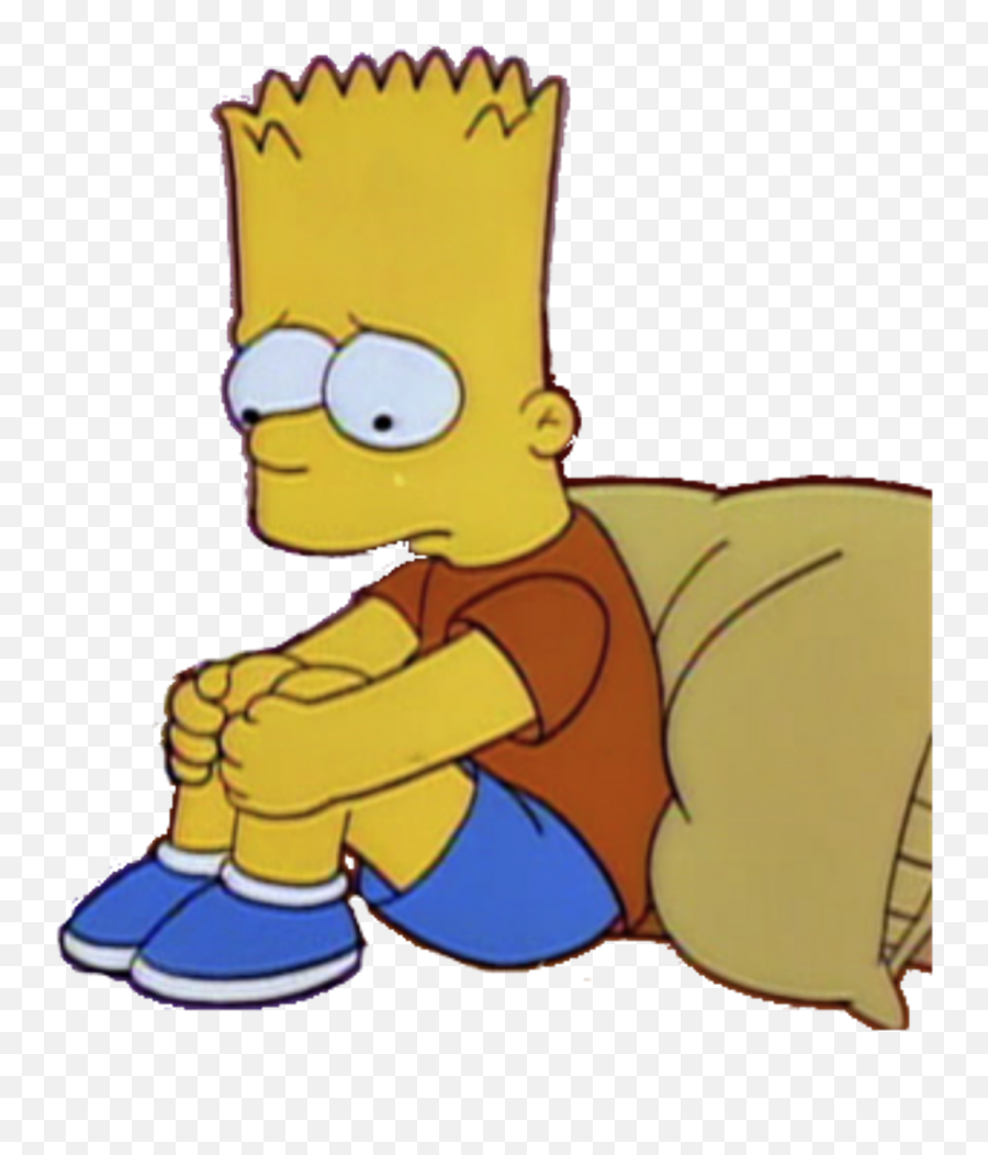 Bart Image - Sad Bart Simpson Png Emoji,Bart Simpson Transparent
