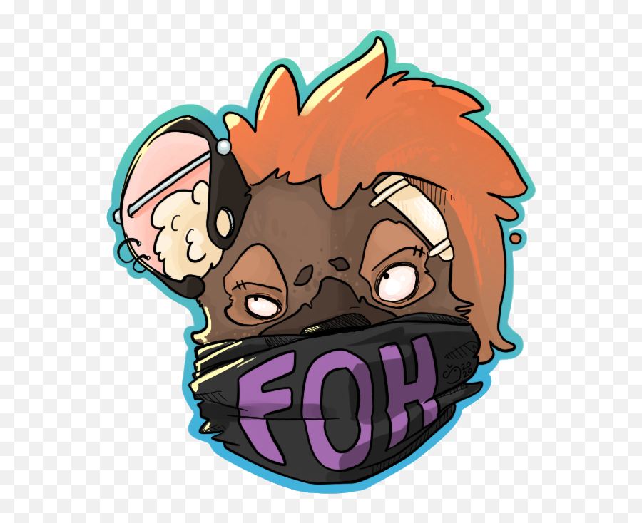 Foh Sticker Devour Your Head Emoji,Hyena Png