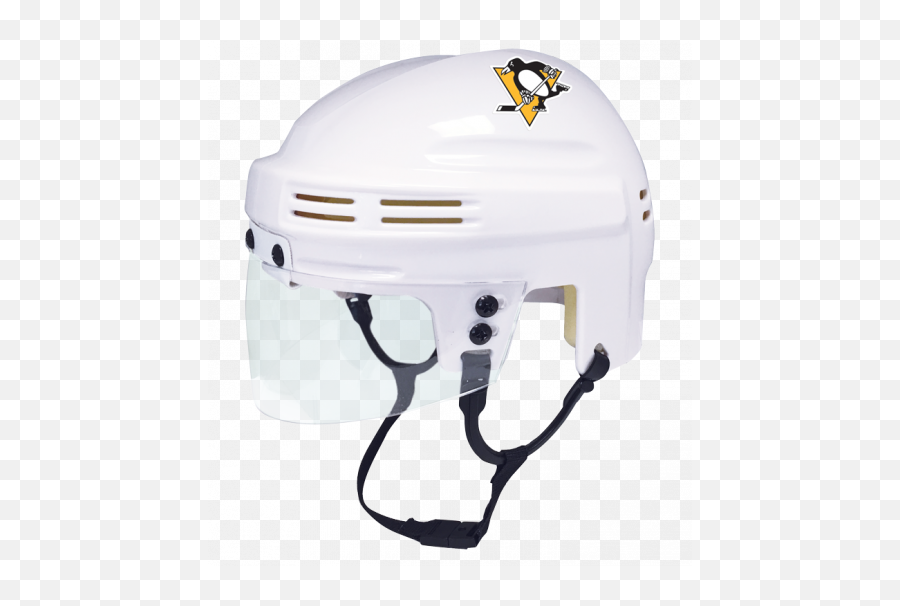 Pittsburgh Penguins Mini Helmet U2014 White - Pittsburgh Penguins Emoji,Pittsburgh Penguins Logo
