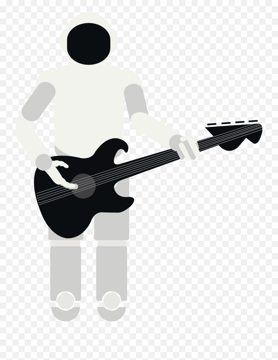 Playing Guitarist Png Clipart Png Mart - Band Plays Emoji,Guitar Png