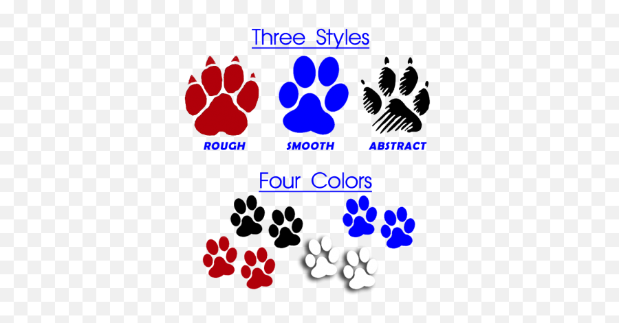 Vinyl Paw Print Car Decals Deluxe Package - Sugar Cookies Decorated Dogs Emoji,Dog Paw Print Png