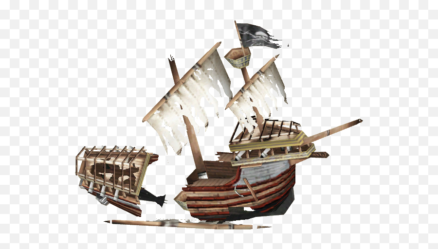 Sunken Pirate Ship - Sunken Pirate Ship Transparent Emoji,Pirate Ship Png