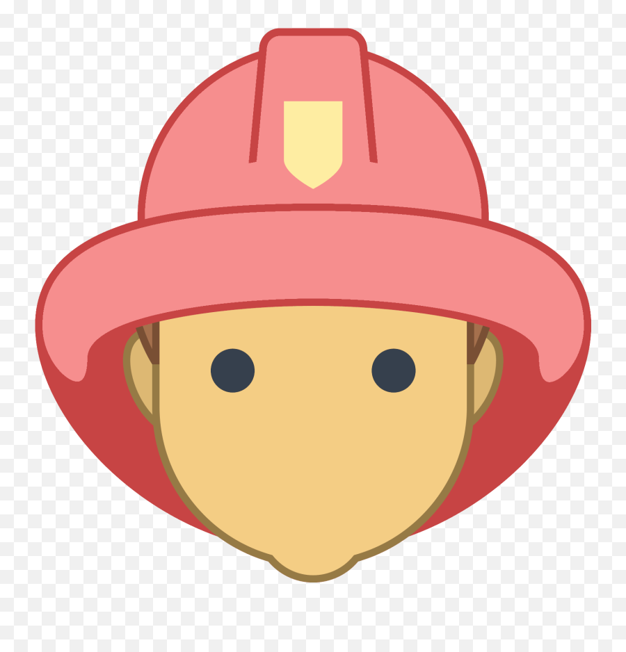 Firefighter Clipart Male Firefighter - Feuerwehrmann Kopf Clipart Emoji,Firefighter Clipart