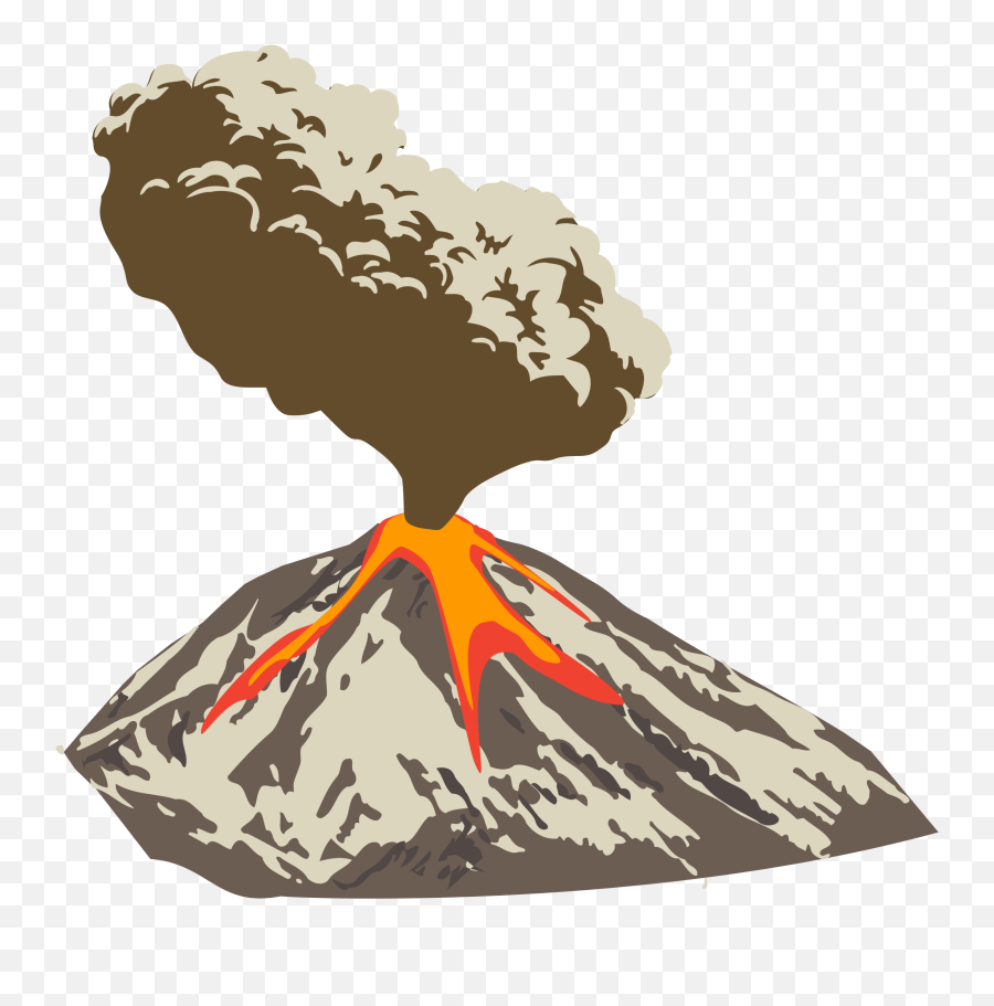 Volcano Png Clipart Png Mart With - Volcanic Eruption Clipart Png Emoji,Volcano Clipart