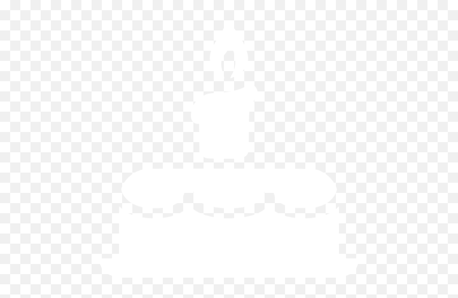 White Birthday Cake Icon - Date Of Birth Icon White Emoji,Birthday Icon Png