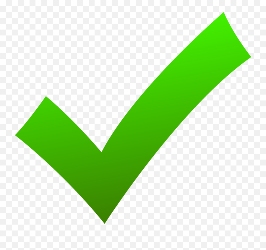Check Mark Icon Green Png Transparent - Green Check Mark Transparent Emoji,Check Png