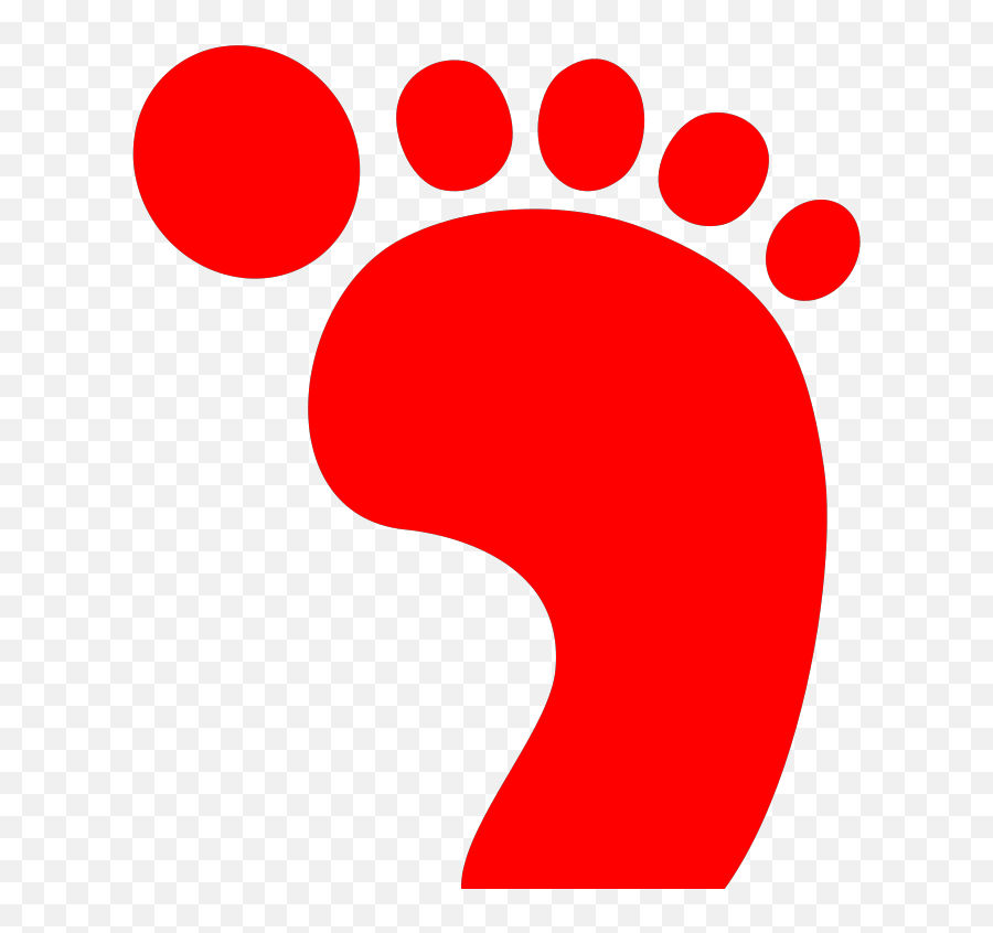 Red Footprint Png Svg Clip Art For Web - Download Clip Art Emoji,Baby Footprint Clipart