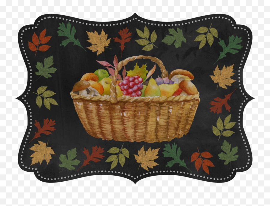 Autumn Basket Of Food Png Free Stock Photo - Public Domain Emoji,Dishes Png