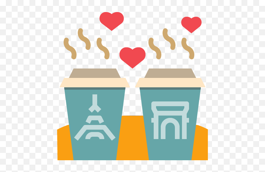 Coffee Cafe Paris Cup Romantic Sweethand Paris With Love Icons Emoji,Cupped Hands Clipart