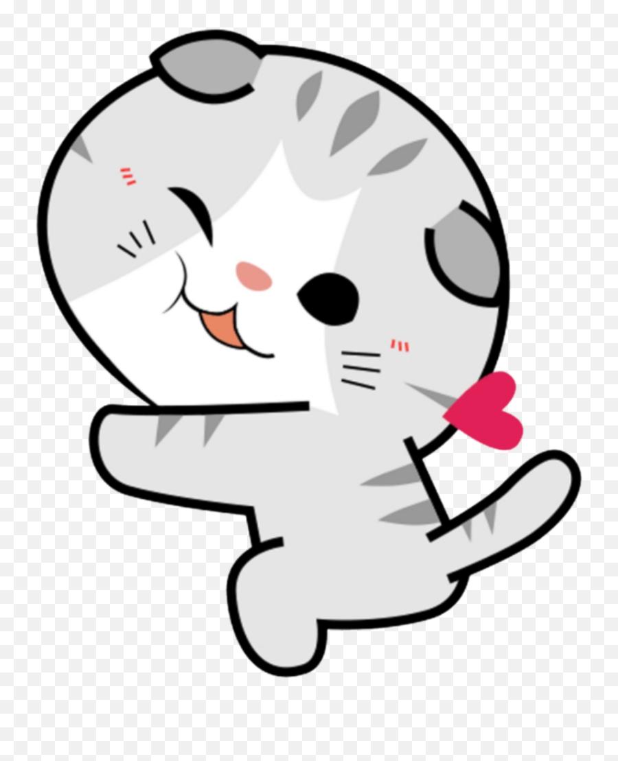 Pet Animal Cat Gato Chibi Kawaii Cute Sonrojo Blush Emoji,Cute Stickers Png