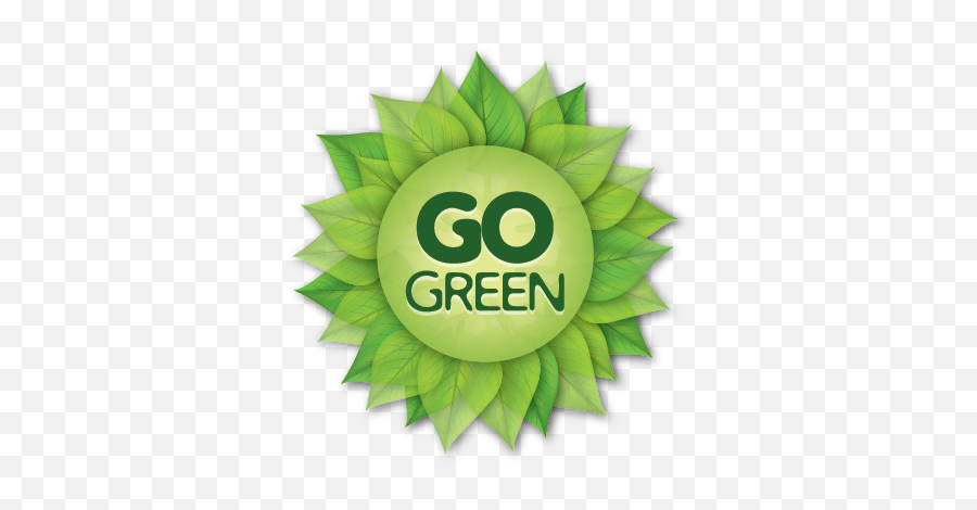 Download Find Us On Facebook - Go Green Logo Png Full Size Emoji,Like Us On Facebook Png