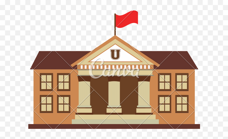 Download Transparent Building School - School Building Emoji,School Building Png