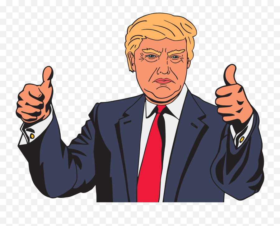 Donald - Donald Trump Clipart Thumbs Up Emoji,Trump Clipart